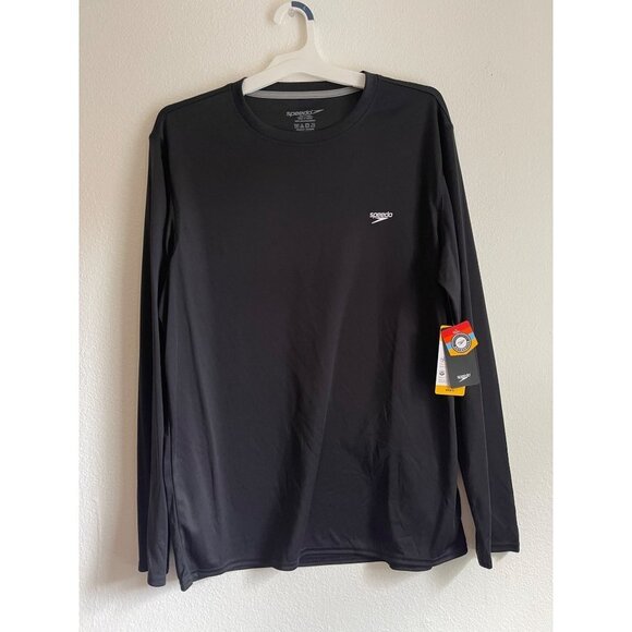 NWT Speedo Mans Long sleeve SPF quick dry top Size L - Picture 2 of 6